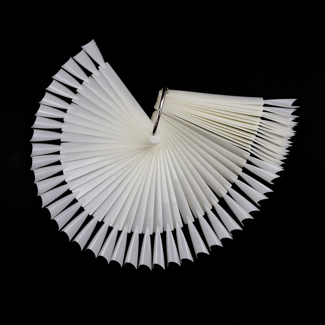 Fake Full Cover False Clear Nail Tips Artificial Fingernails Transparent 50 Pcs/bag White Design Finger 12CM*1.1CM. ABS