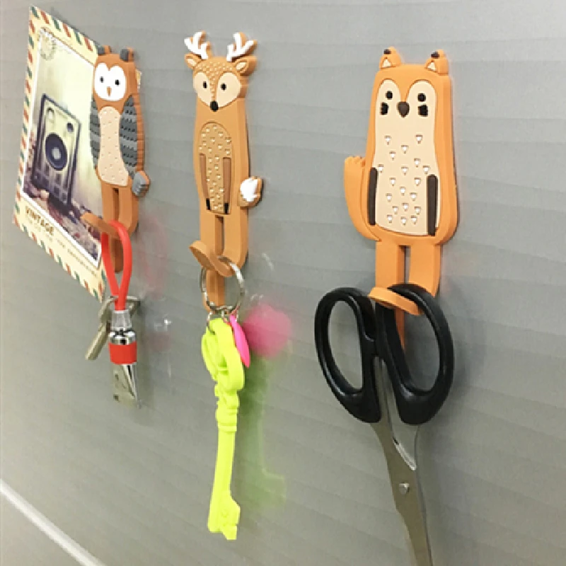 Decorative Magnets For Household Refrigerators Can Be Bent Into Hooks With 8 Styles Of Animal Refrigerator Magnets