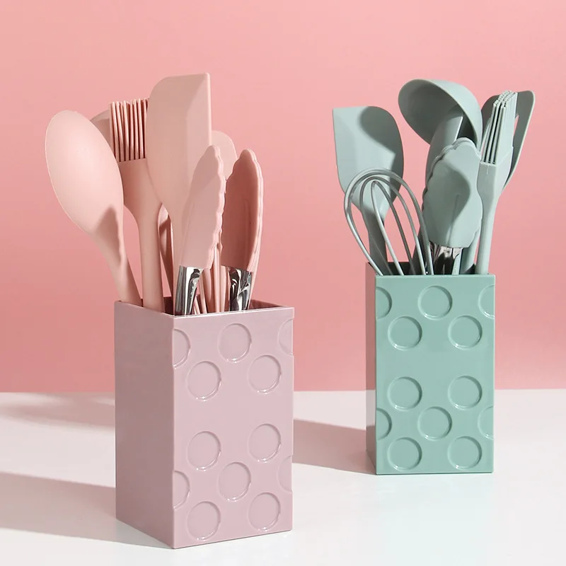 Kitchen accessories kitchenware kitchen tools 8 pcs mini silicone cooking utensils set for baby food supplement cooking