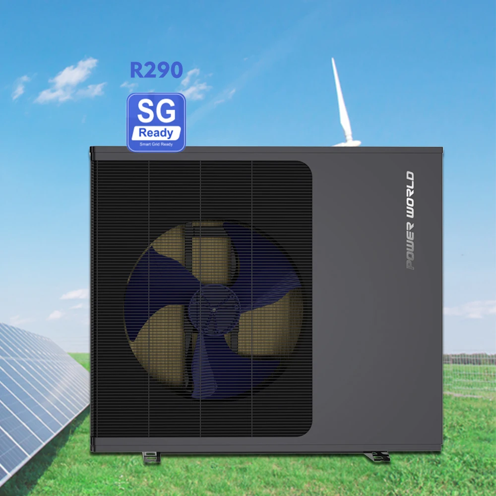 Popular r290 EVI heated heated pumping home metal cabinet outdoor heat pump 18kw vrf water heater system