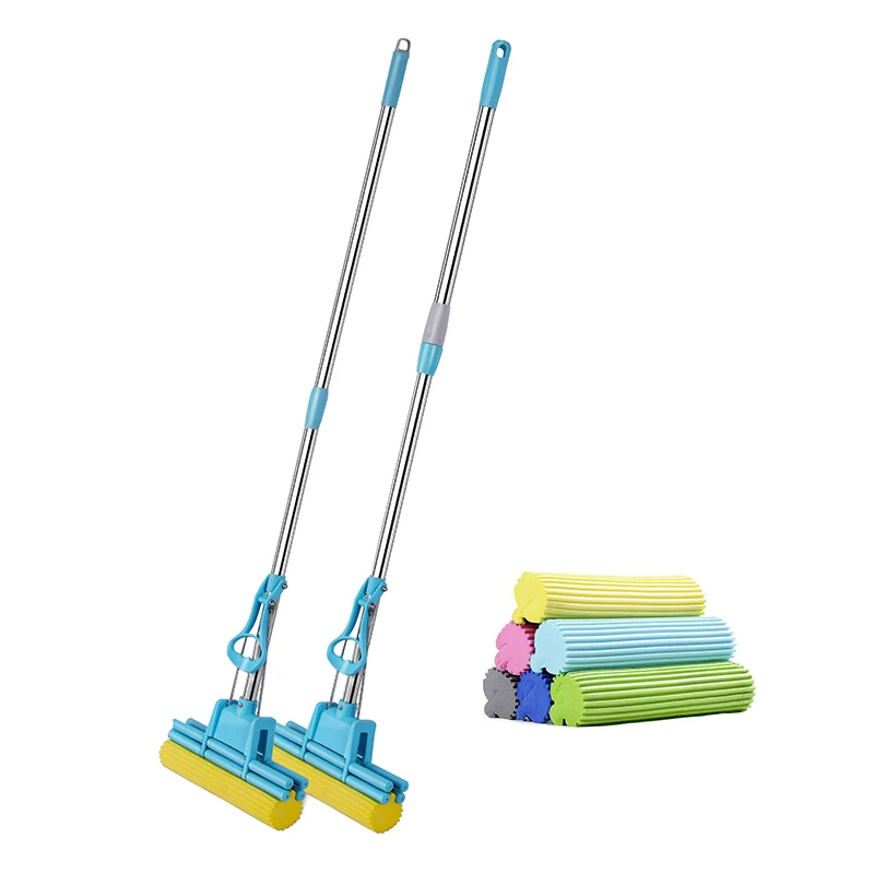 Hot Selling Single Roller PVA Mop Sponge Mop with telescopic handle