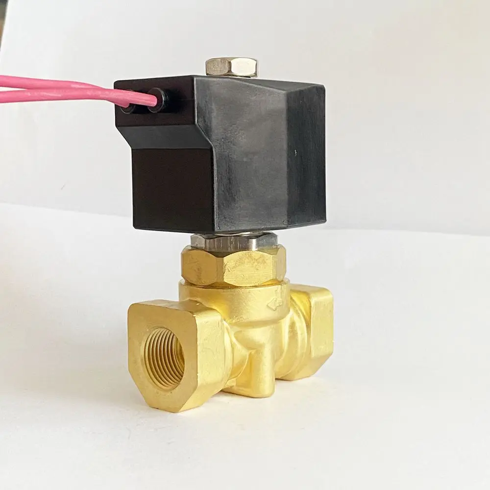 PG-10  50bar Or.10mm  3/8in  air  water gas oil  brass  high pressure solenoid valve with wire type
