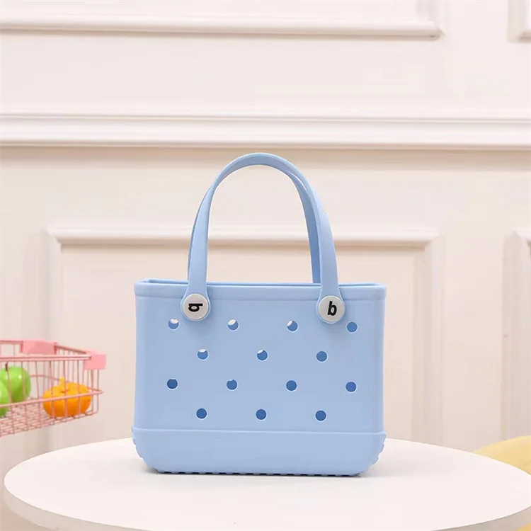 High Quality Fashion Beach Waterproof Baby Eva Bogg Bag Silicone Summer Rubber Handbags Bitty Small Bogg Bag