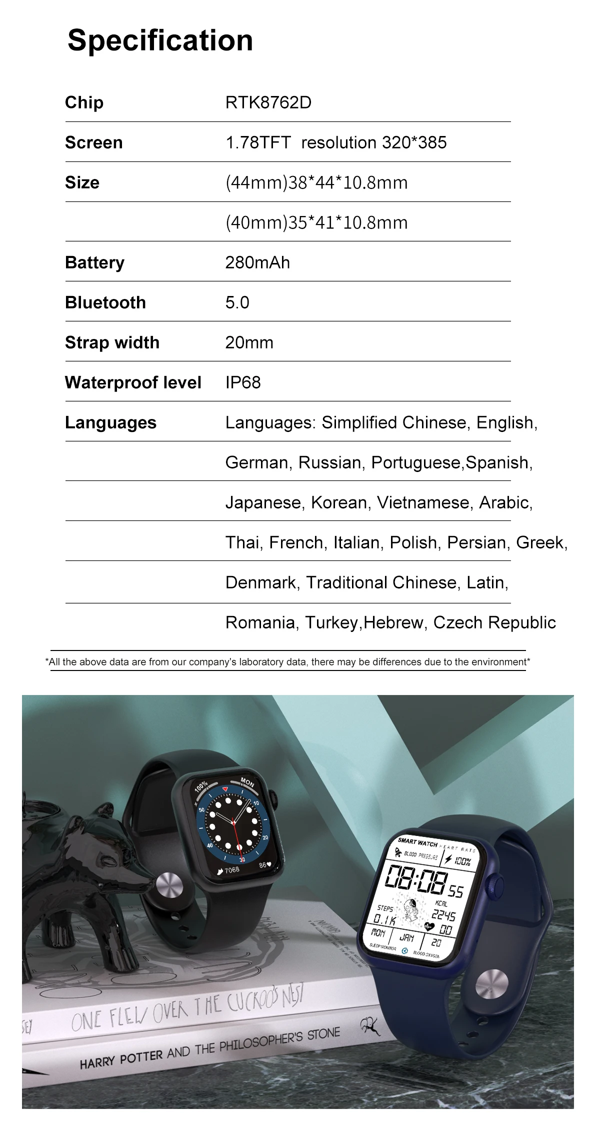 Dt100 PRO+ Smart Watch Men Smartwatch Ecg Heart Rate Sports Pedometer For Iphone Series6 Dt100 Pro+