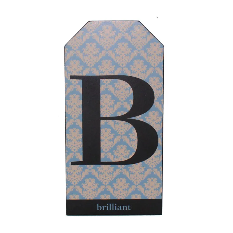 Custom wood to decor DIY Wooden plaques printed letters hanging on wall for festival and home decor