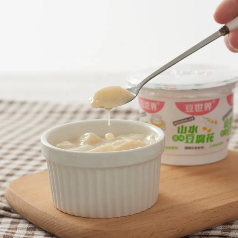 Hot Sell High Nutritional Value No Added Suger Soybean Product Original Soybean Beancurd Jelly