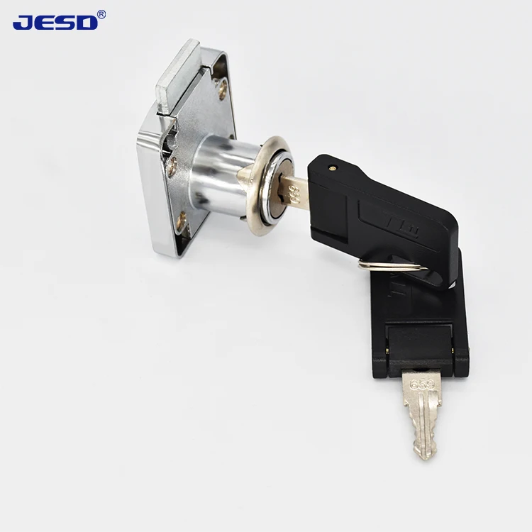 Factory Customize Thick Thin Back Full Alloy Model Convex Flat Base Wardrobe Cabinet Drawer Lock Wooden Office Desk Drawer Lock