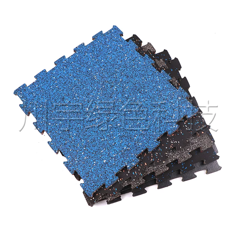 Factory Customized Jigsaw Mat Rubber Gym Flooring Protective Interlocking Interlocking for Gymnasiums