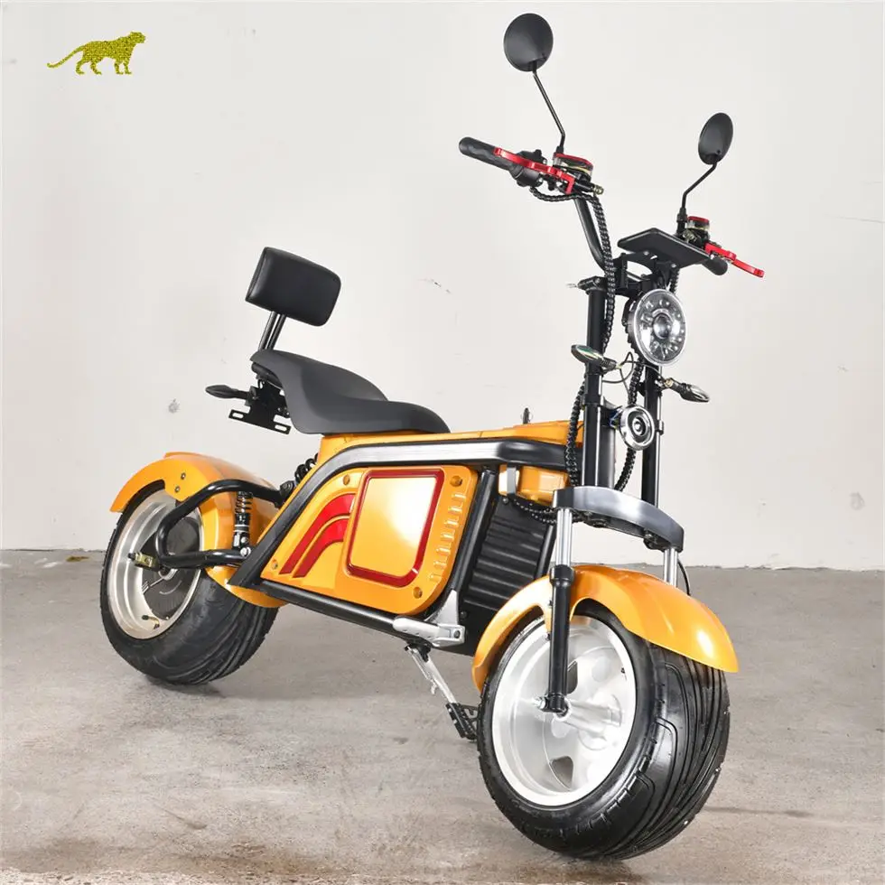 Профессиональный Электрический Scoot взрослых Citycoco 2000 Вт 2-колесный скутер с толстыми покрышками электровелосипед