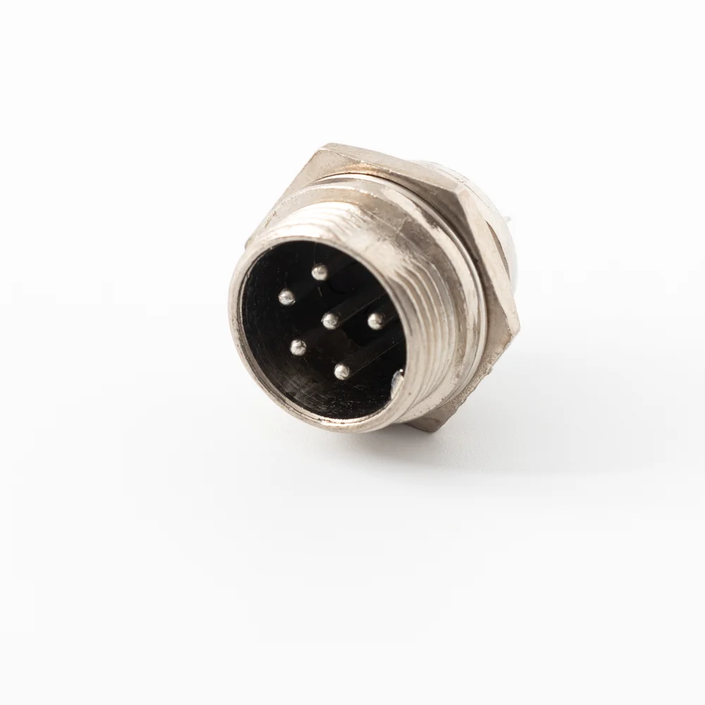 Boot Butting Aviation Male 5 Black Cable Keyboard Coated M16 6pin GX16 Connector