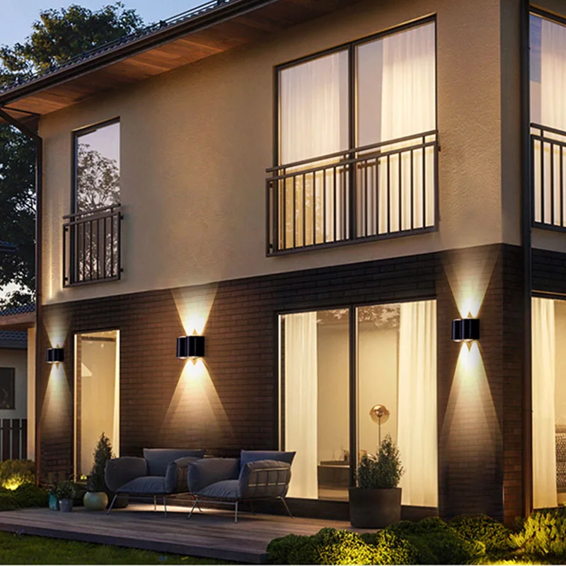 High power AC85-265V bright white outdoor lighting ip65 waterproof Aluminum 10w led wall lamp