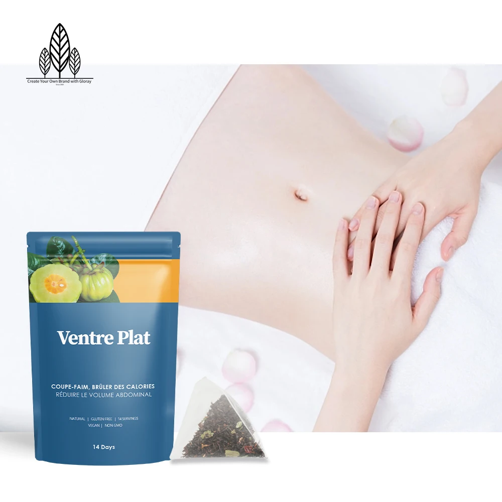 Ventre Plat 14 Nylon Tea Bags Fight Bloating Loss Weight Detox Your Body Adjust Your Diet 100% Natural Herbs