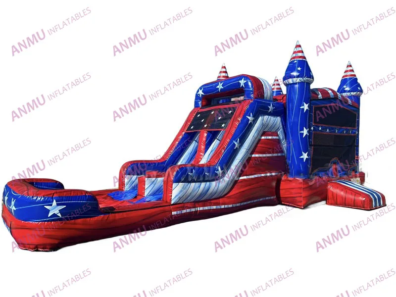 Commercial Inflatable Bouncer PVC Outdoor Bouncy Jumping Castle kids Rainbow Bounce House