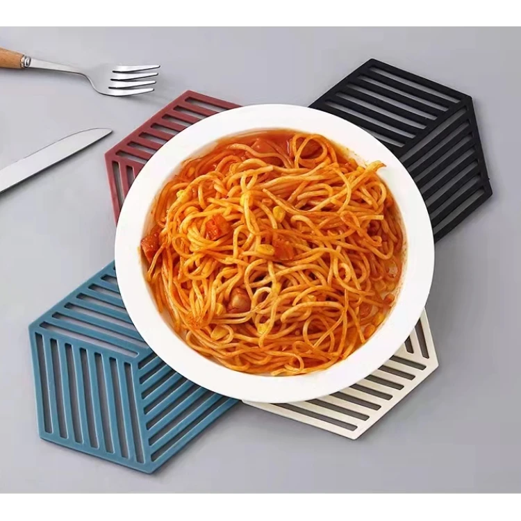 washable Countertop Mat silicone trivet for kitchen Heat Resistant silicone trivet mat for cooking