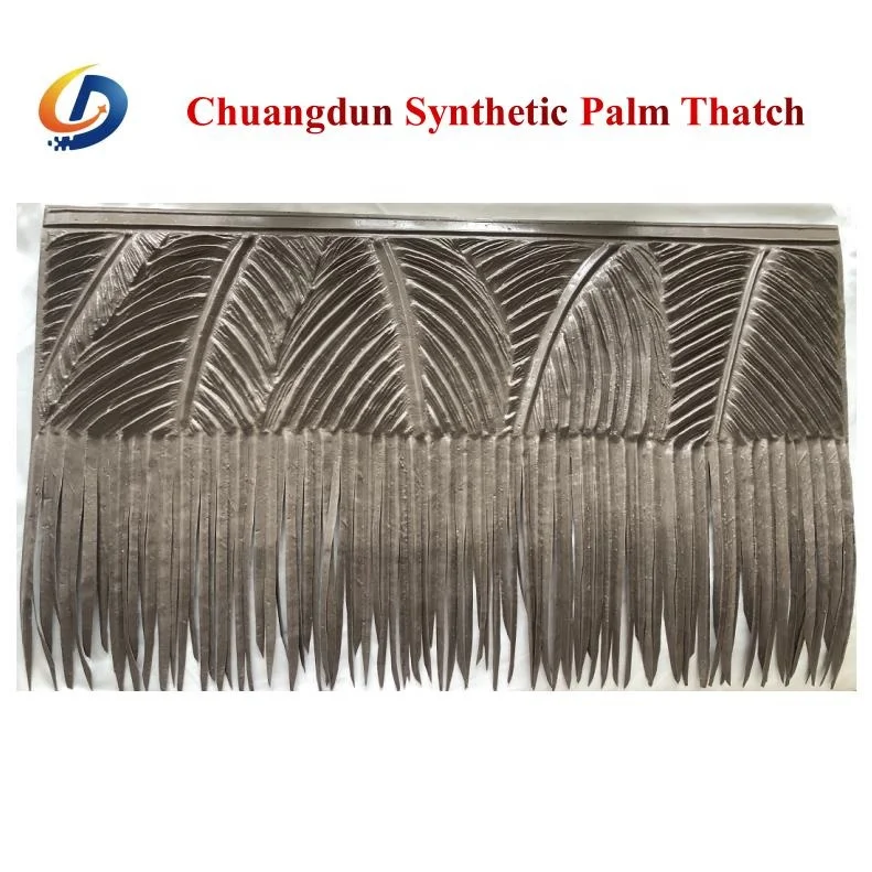 
Outdoor use fireproof and waterproof synthetic palm thatch roof 