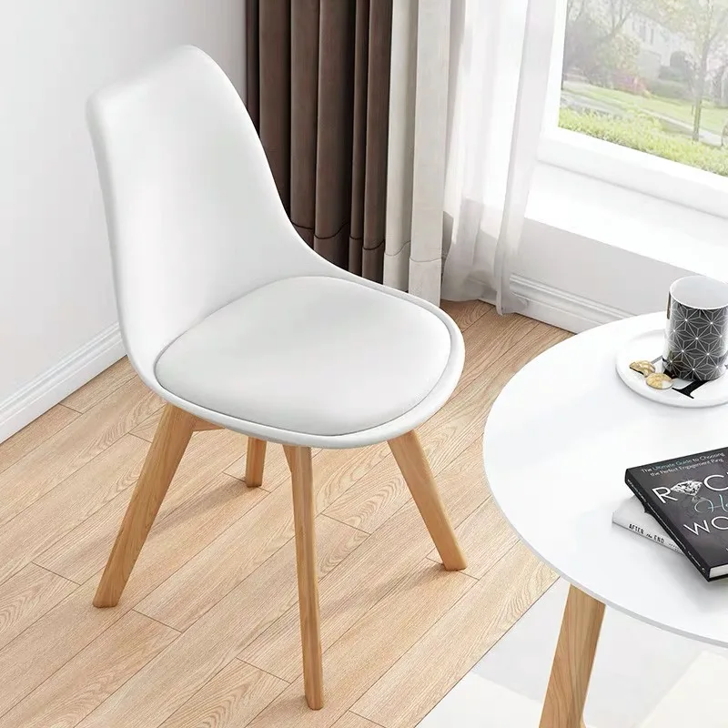 
Hot sales PP wooden leg different colours high quality nordic factory selling restaurant living Senfan dining chair 