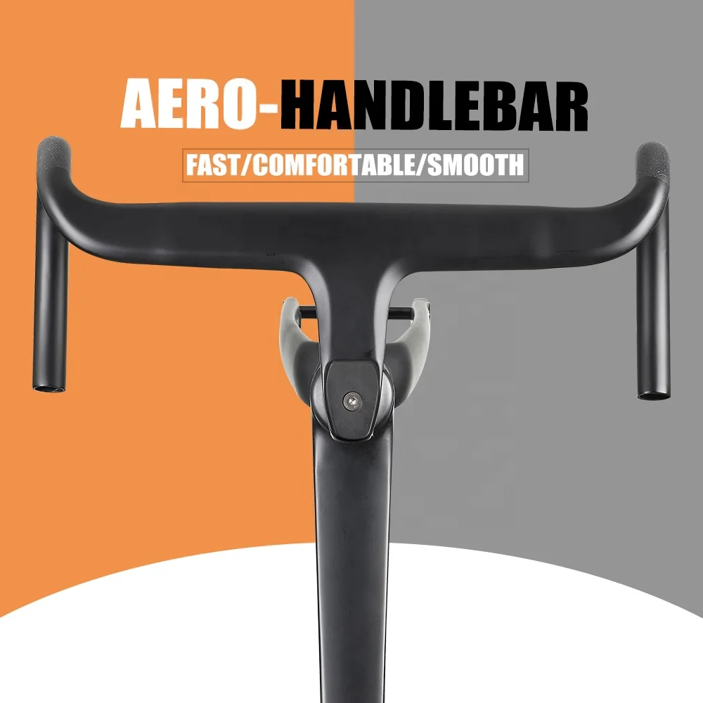 Airwolf Carbon Fiber All Internal Cable Bike Frame Full Toray Climbing Bicycle Frame 38C Max Tire Cyclocross Aero Disc Roadframe