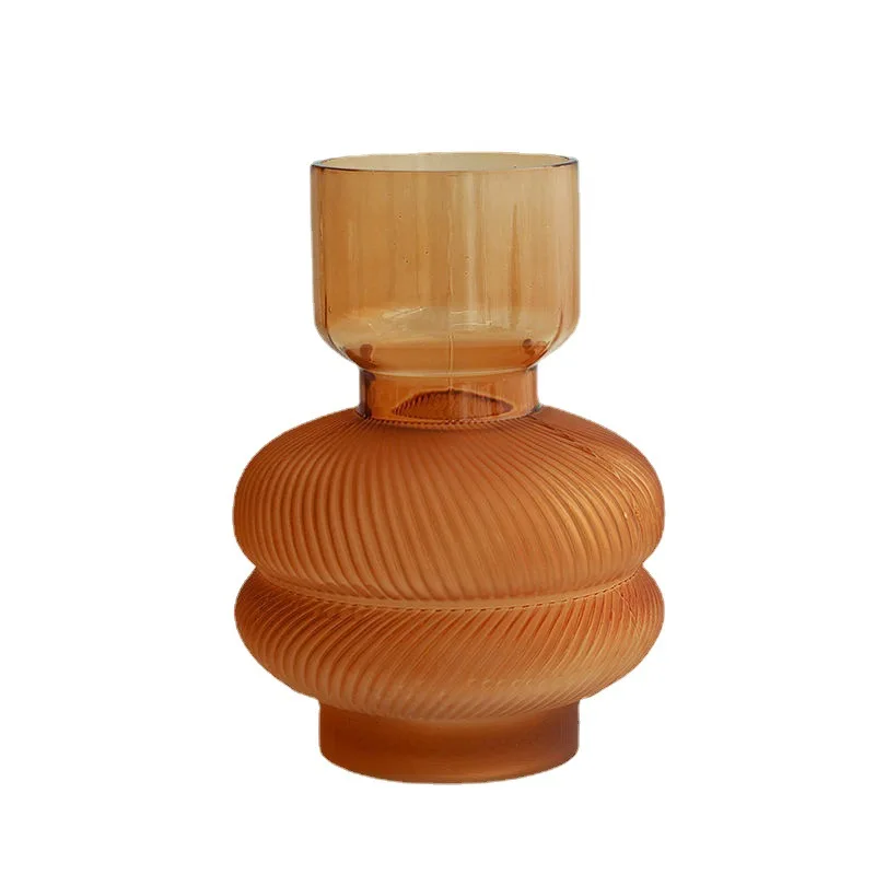 Popular Romantic Creative Glass Vase Mini Flower Container Vase Glass for Home Decor Flower Shop Vase