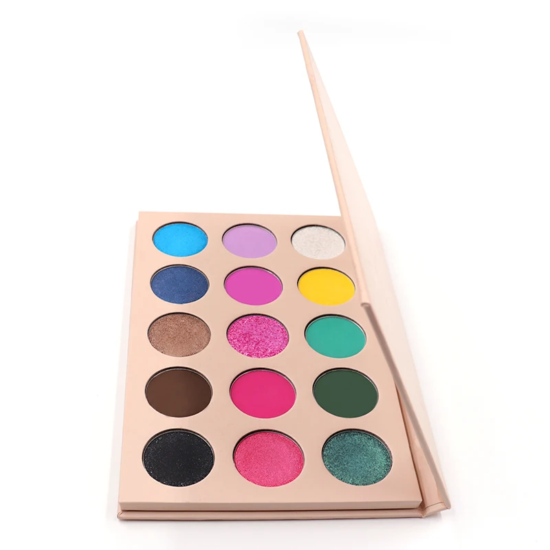 OEM private label high pigment vegan 100% curently free eyeshadow makeup palette