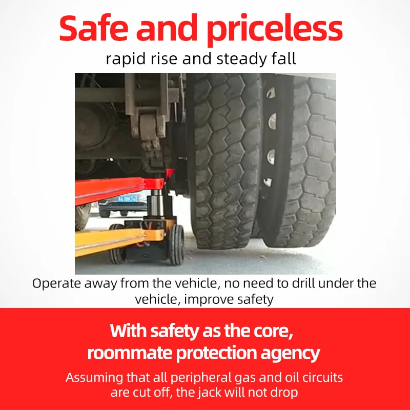 Factory delivery High-quality Commonly used in auto repair shops 80 ton truck tire repair Lift Car Trolley Air Hydraulic Jack