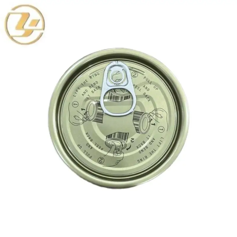 Easy Open Food Tin Can Lids Tinplate Plastic Bottle Food Can Ring Pull Seal Lid