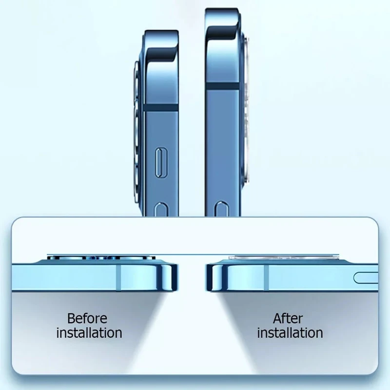 3D Защитная пленка для камеры мобильного телефона iPhone 11 12 13 14 pro Max HD прозрачное закаленное стекло Защита для объектива камеры