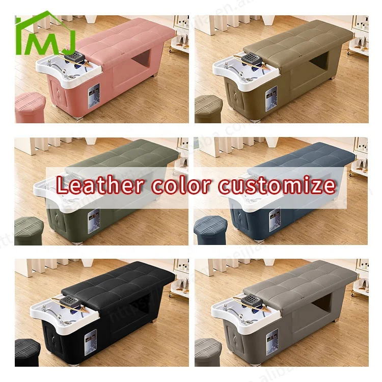 Salon hair wash Reclining massage Facial Treatment Heating head spa shampoo bed