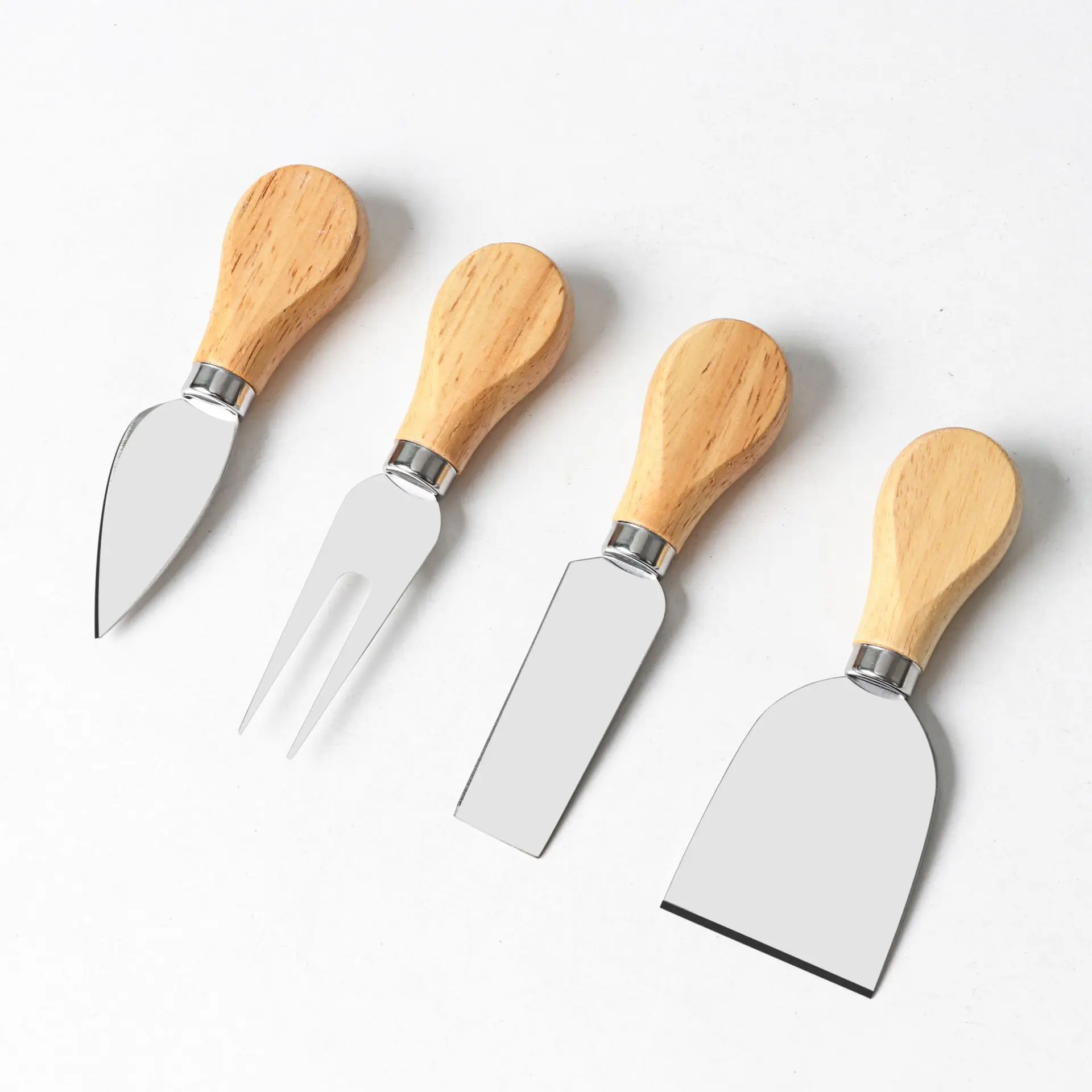 Sanwei halloween fun wood cheese spreader tools stainless steel cheese butter jam spreader knives cheese knife set