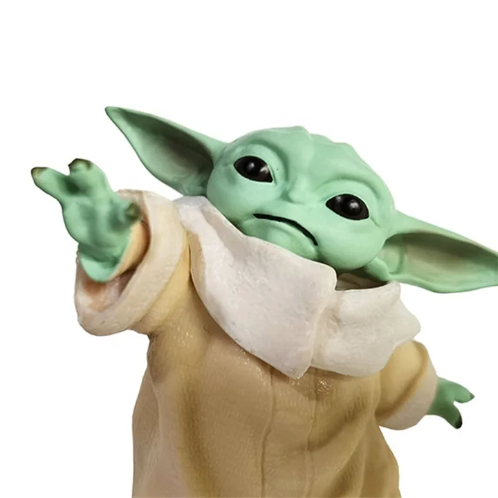 2021 New Popular Gift PVC Play Anime Character Model Resin Yoda-Toys For Baby