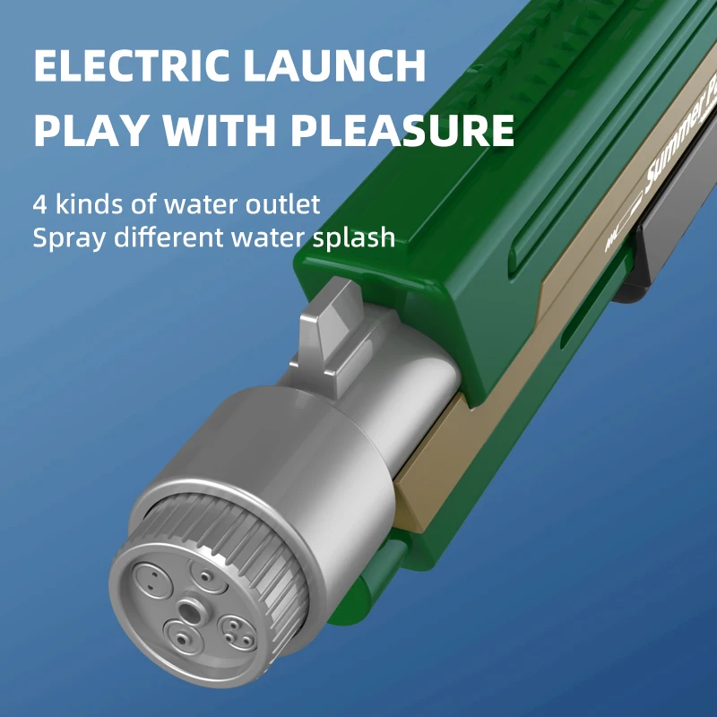 Long Range Shooting Distance Water Gun With 4 Different Head Auto& Manual Backpack Water Gun For Hot Summer