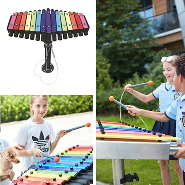 Urban Interactive Music Panels Outdoor Playground Musical Instruments Equipment Playing With the Beat Children Chimes Xylophone