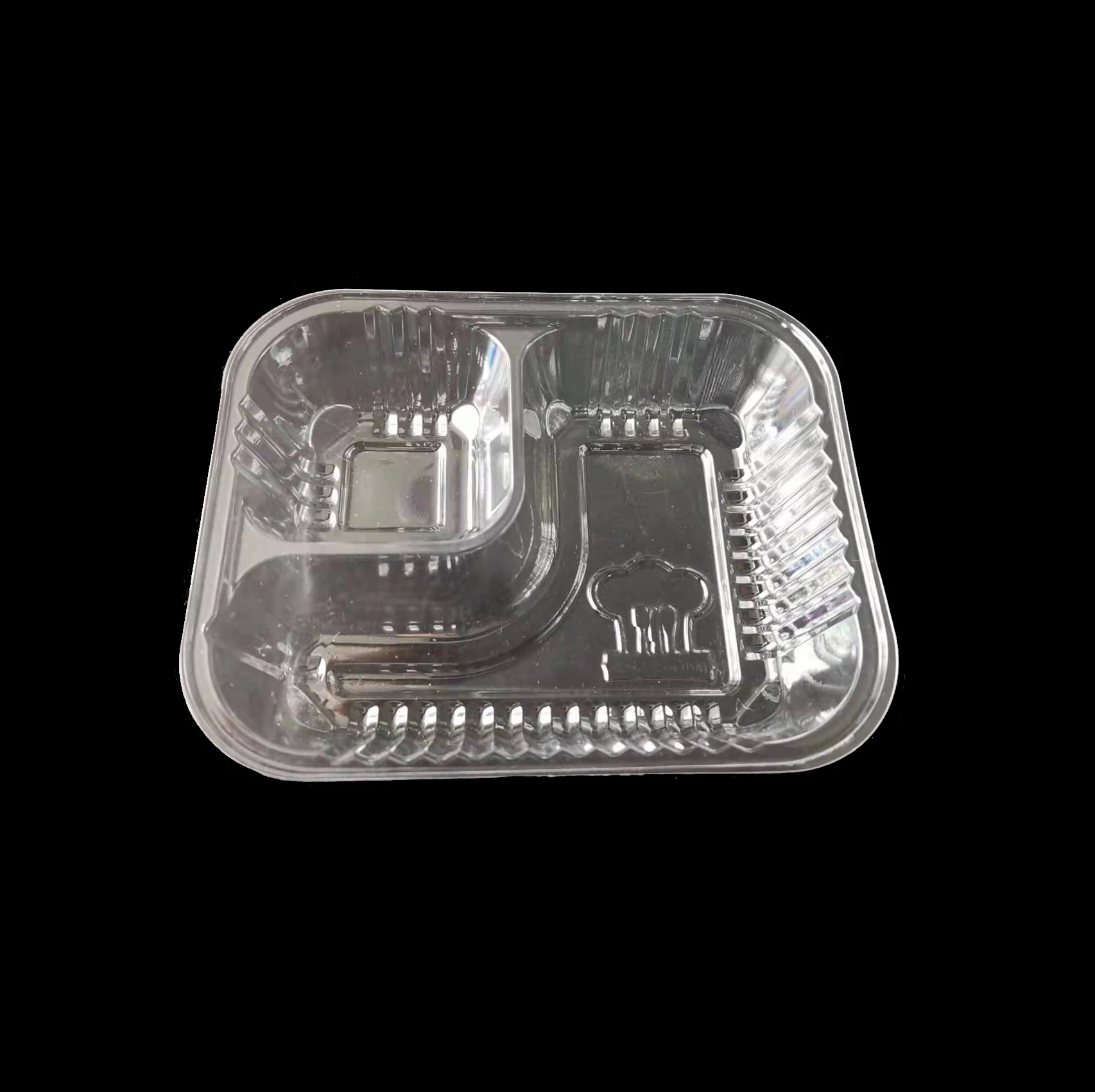 Nacho Trays Disposable 2 Compartment Food Tray Clear Plastic Cheese Dip and Chip Holder for Candy Kids School Carnival Party
