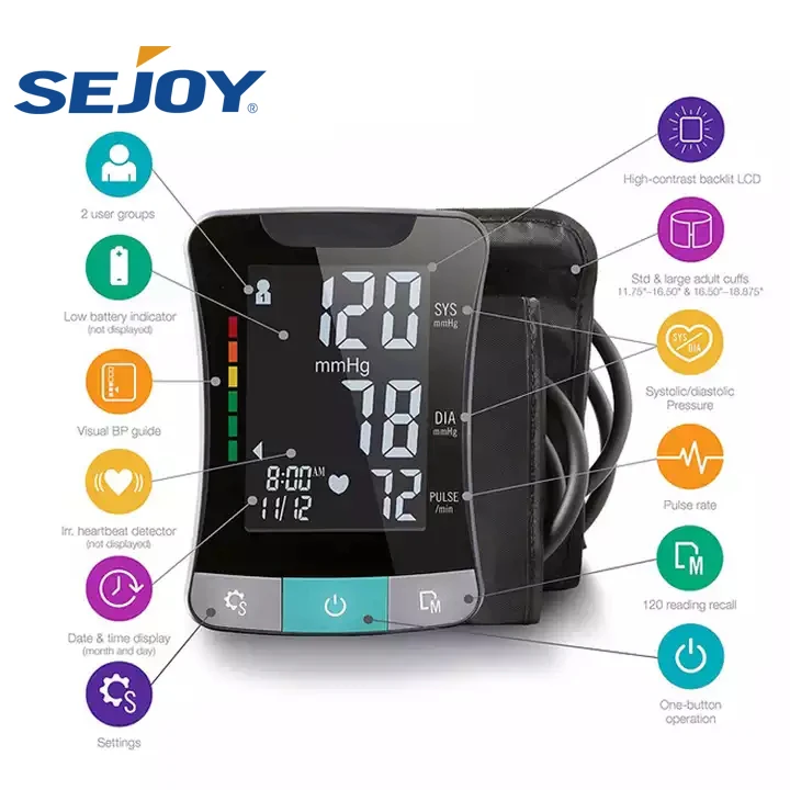 Sejoy medical devices blood pressure meter bp machine digital blood pressure monitor