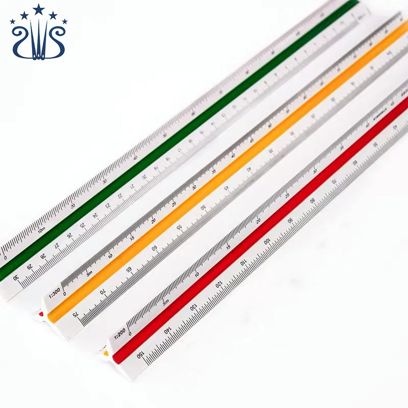 Student multifunctional scale ruler triangular wholesale Triangular ruler