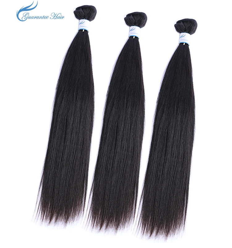 Guarantee hair unprocessed virgin human hair straight bundle natural color best quality for long lasting human hair extensions