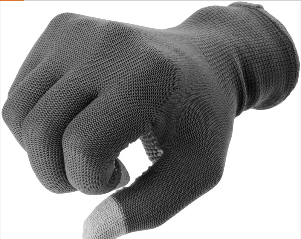 Hand Protection Nylon 13 Needle Touch Screen Garden Gloves Outdoor Work Safety Cheap Thin Dot Anti-slip Breathable Mittens