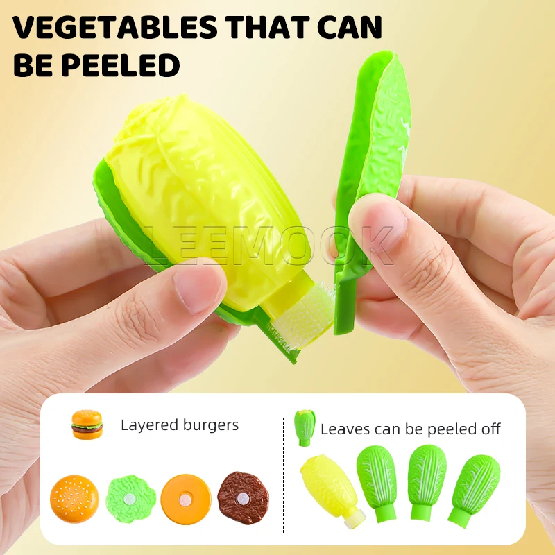 Zhorya Kitchen Food Fruit Mini Basket Game Set Girls Pretend Play Picnic Basket Toys For Kids