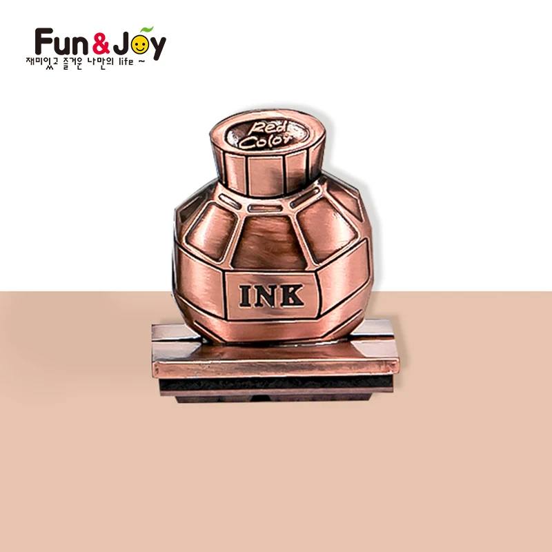 
Funny alloy Kids Scrapbooking Inking Stamps for Children with Round Handle 