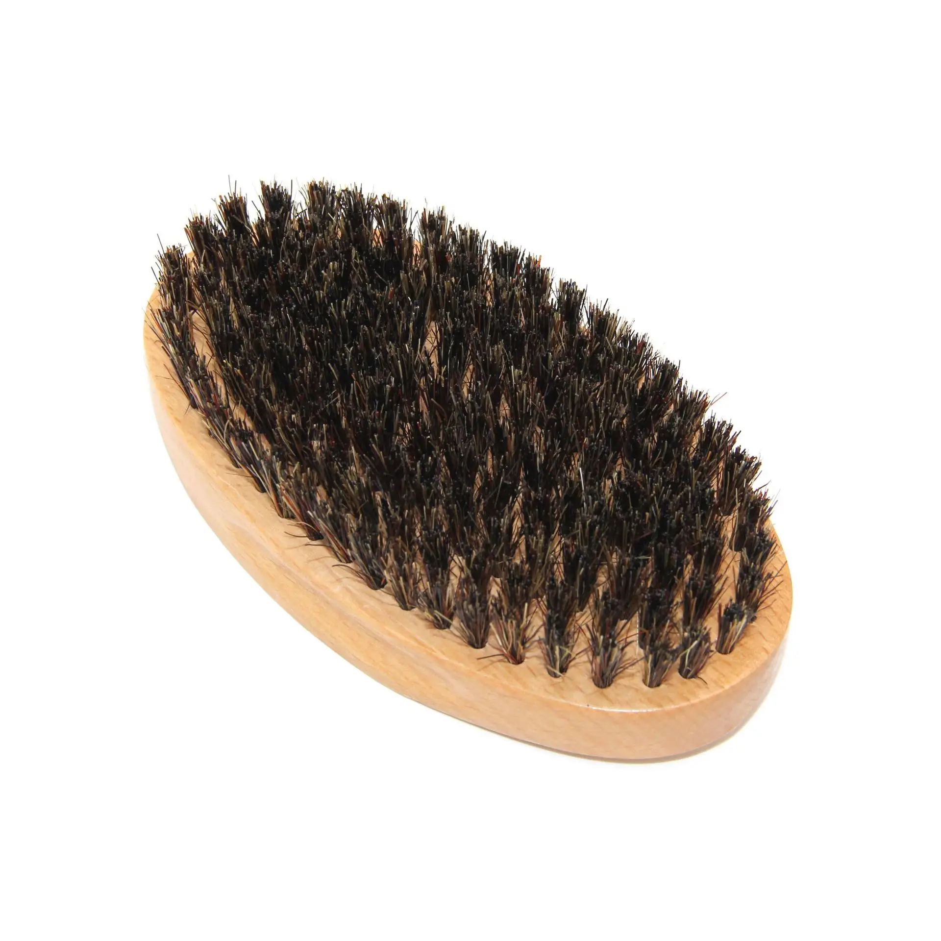 
bamboo/wooden round boar bristle beard brush mens beard comb hot 