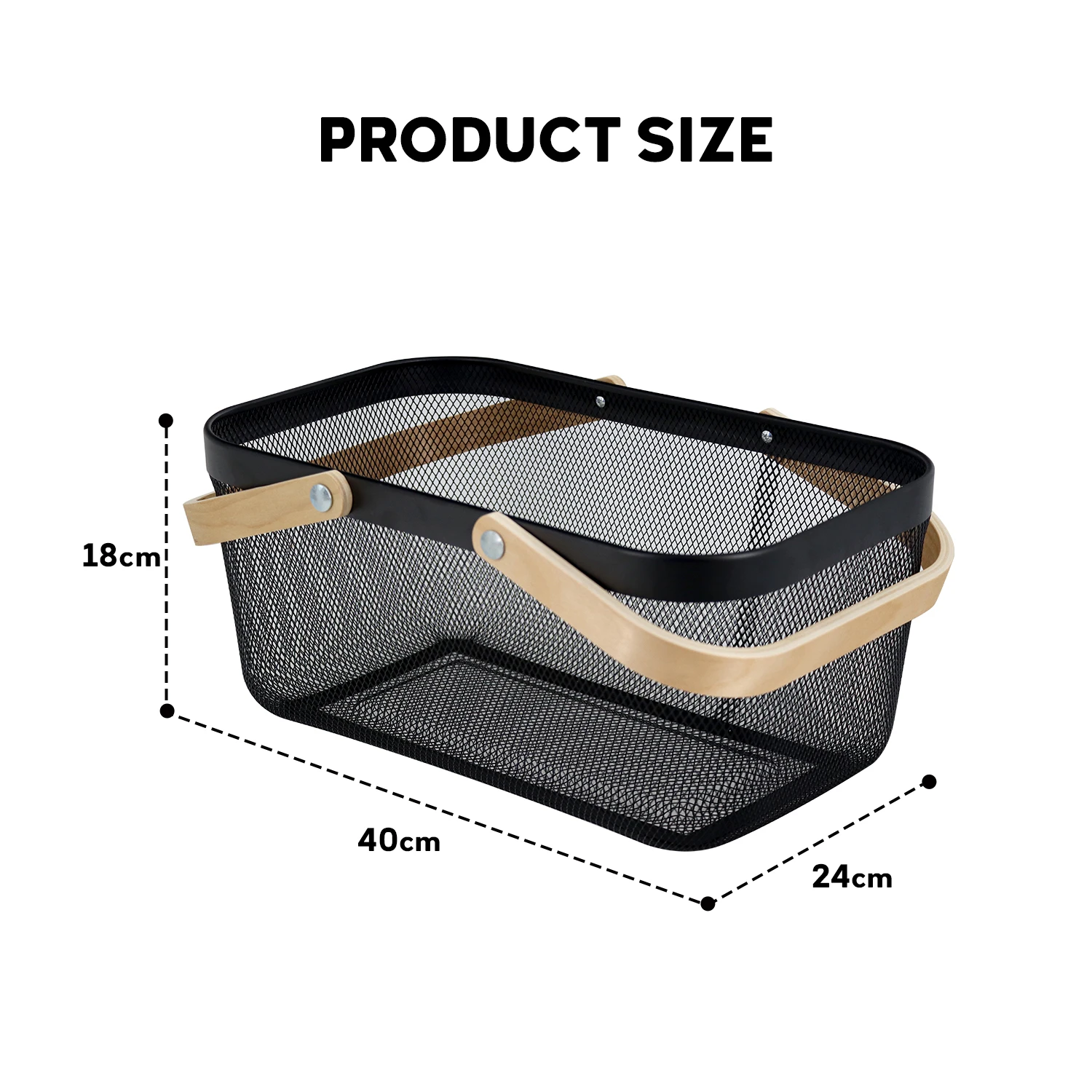 Wholesale metal Iron storage basket Hanging Kitchen Baskets for kitchen