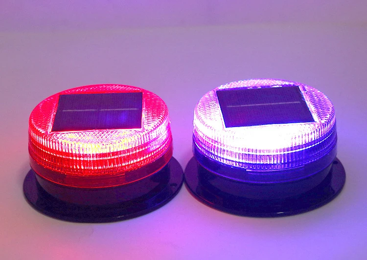 
The best selling high quality solar red and blue flashing traffic warning lights LED flashing lights 