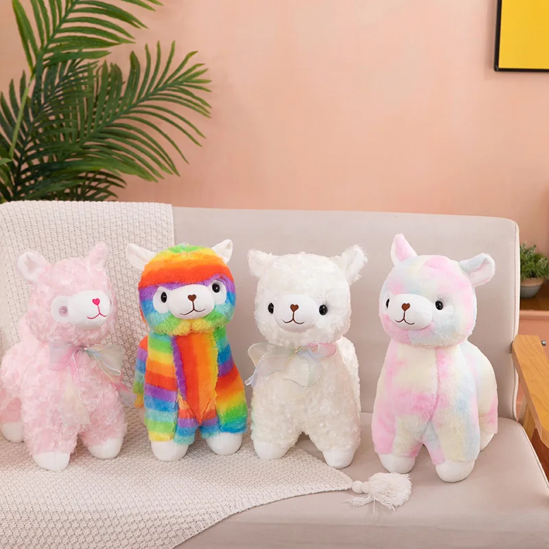 Cute New Unisex Alpaca Wool Toy Doll Creative Little Sheep with PP Cotton Filling Explosive God Animal Stuffed Toy