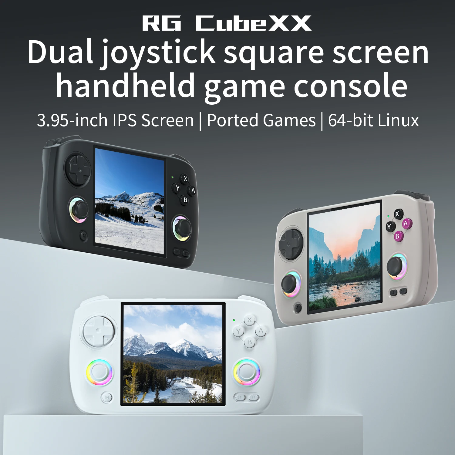 Встроенная четырехъядерная игровая консоль Anbernic RG Cube psp Mali-G57 850 МГц несколько форматов игровой PSP консоли
