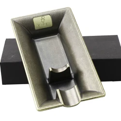 Wholesale High Grade Luxury Cigar Ashtray Metal Portable Ashtray