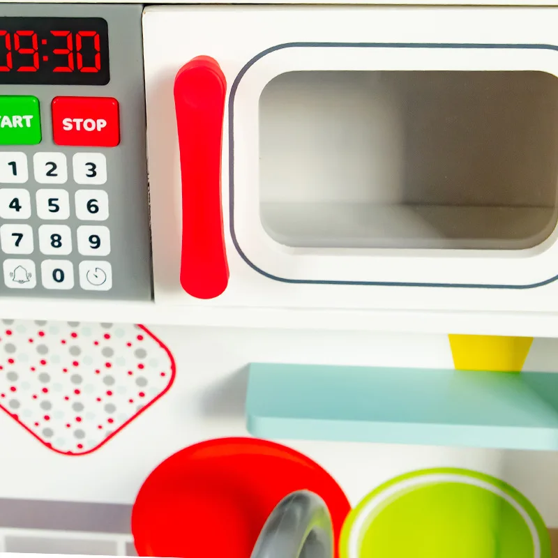 Kids Kitchen Set Toy Pretend Play Cooking Game Spray Children Kitchen Toy Zhejiang Unisex Wooden 2 Sets 3 Ages+ Brinquedo Unisex