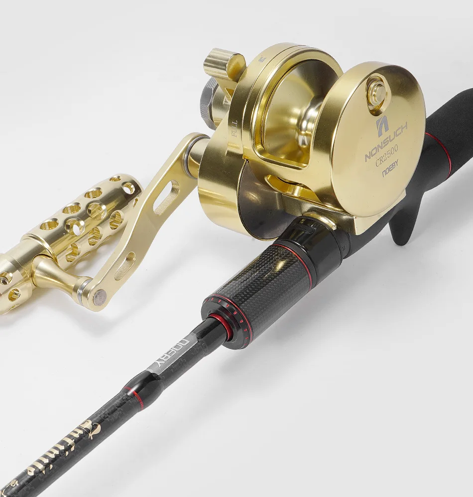 Boat Fishing Conventional Aluminum Alloy Body Large Line Capacity Double Brake 55 LBs Max Drag Trolling Fishing Reel