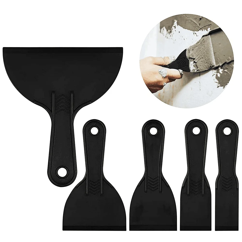 Economic Black Plastic ABS Scraper Putty Knife Putty Knife Set Plastic Putty Knife Scraper