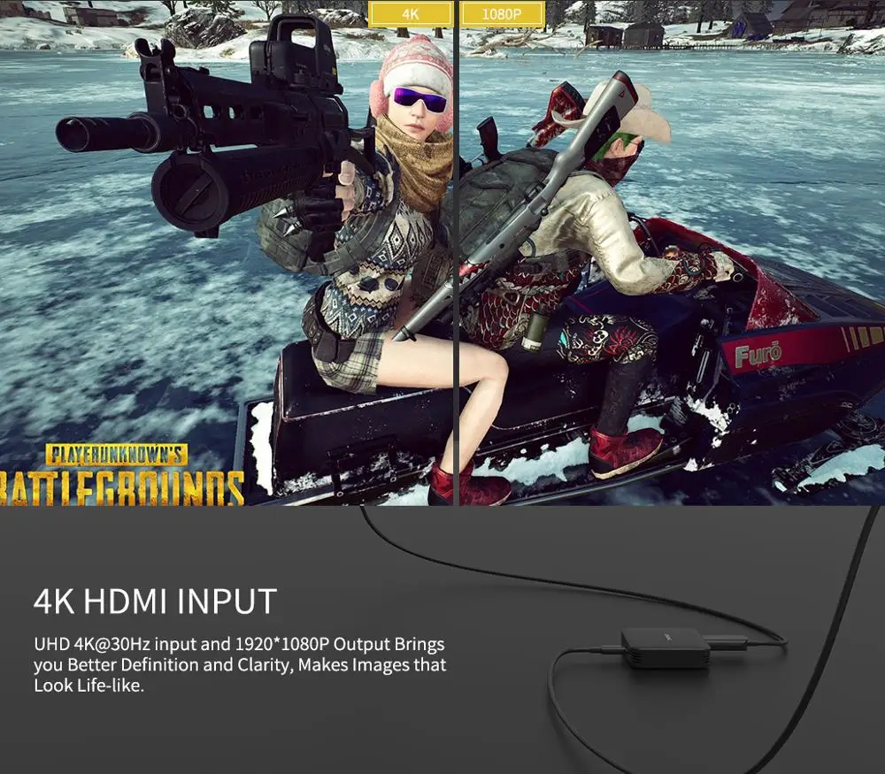  Live Gamer потоковое ABS HDMI к USB3.0 1080P @ 60Hz Портативный 4K Full HD видео игра рекордер с аудио