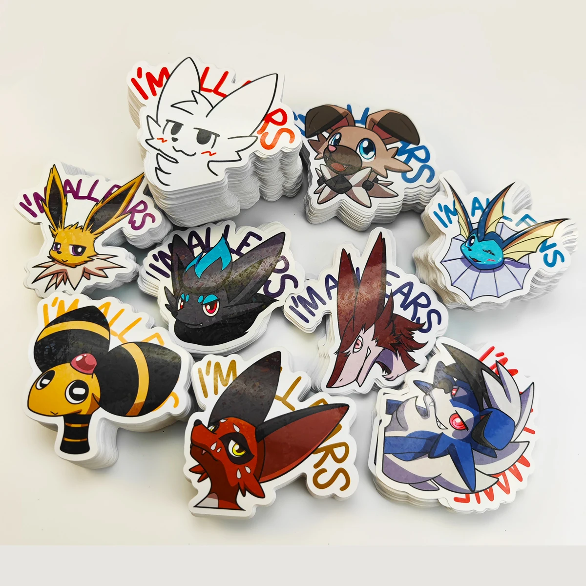 Top-selling Waterproof Vinyl Stickers custom Printing Die Cut Stickers Adhesive Pvc cartoon Label Sticker