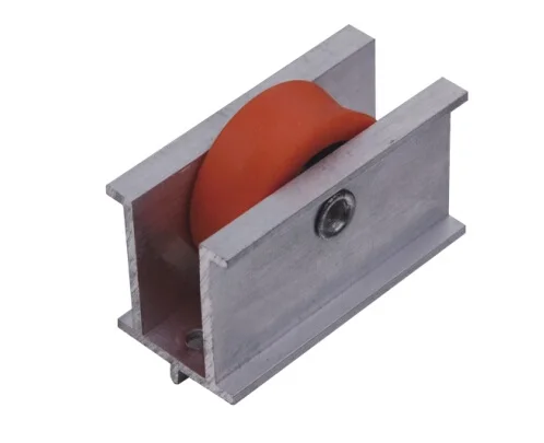 Ball Bearing Plastic Roller U Groove Aluminum Housing Sliding Single  Pulley for Window and Door (ML-GS001)